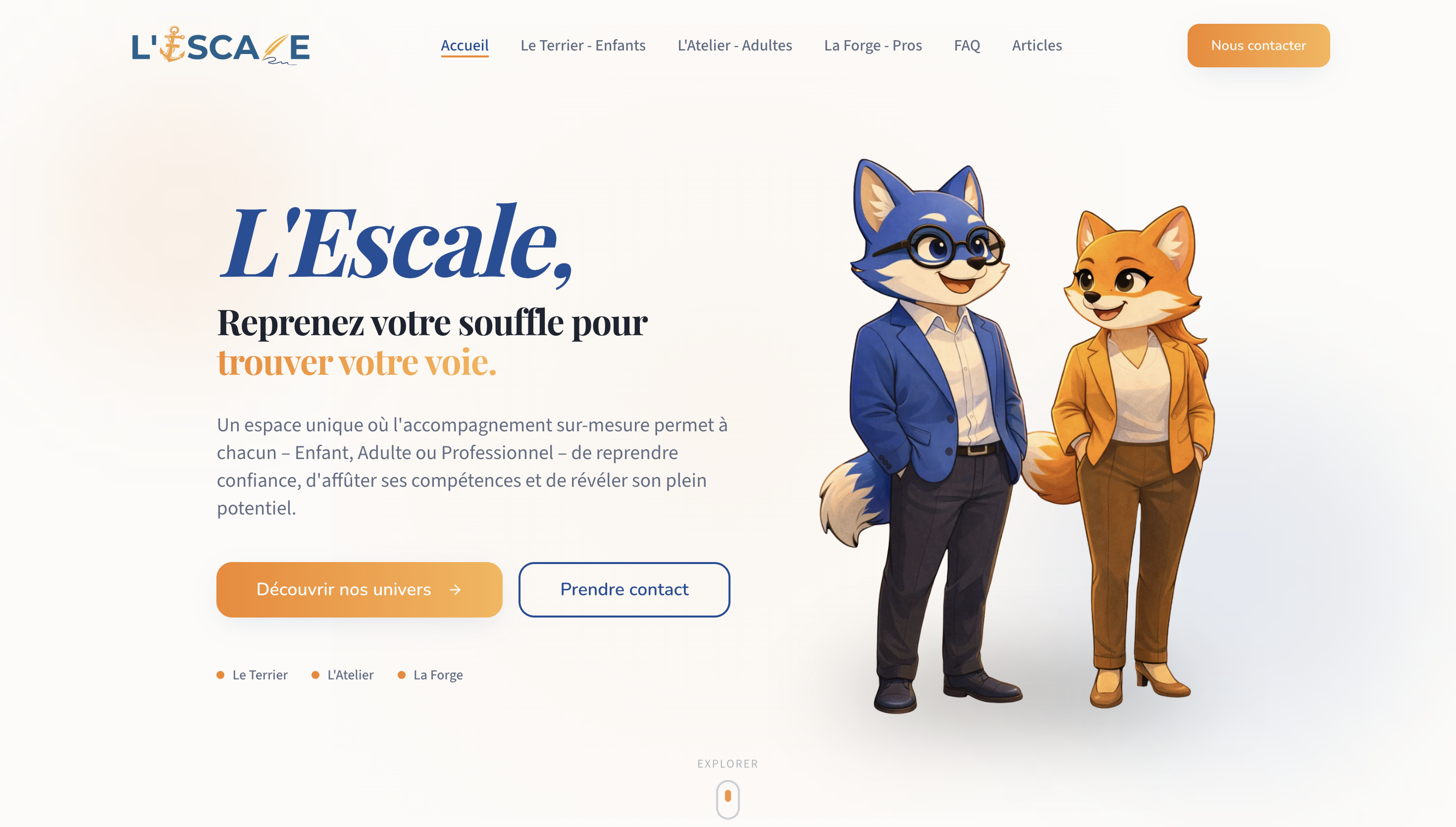 L'Escale Homepage
